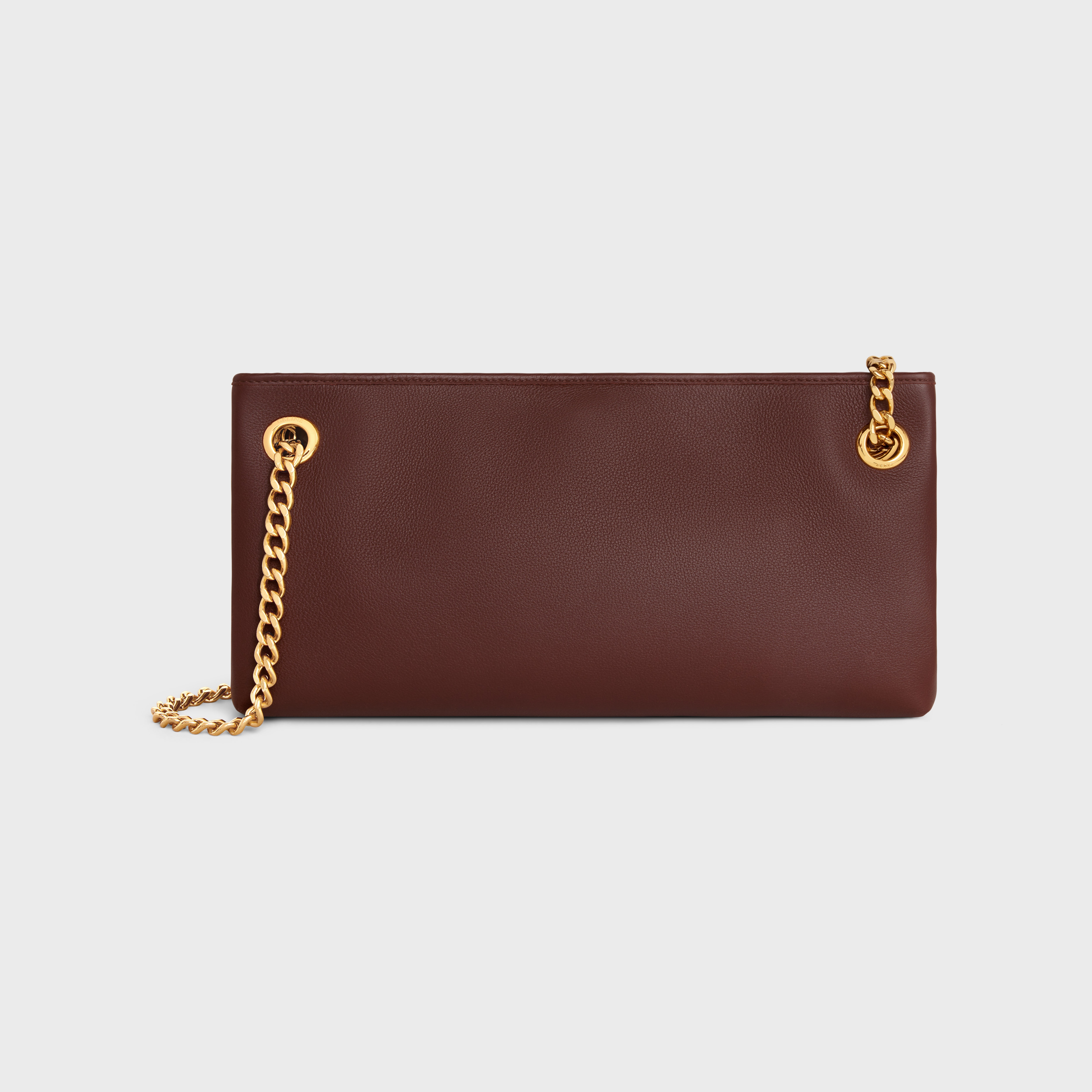 NEWSPAPER CHAIN BAG TRIOMPHE SOFT in SUPPLE CALFSKIN - 3