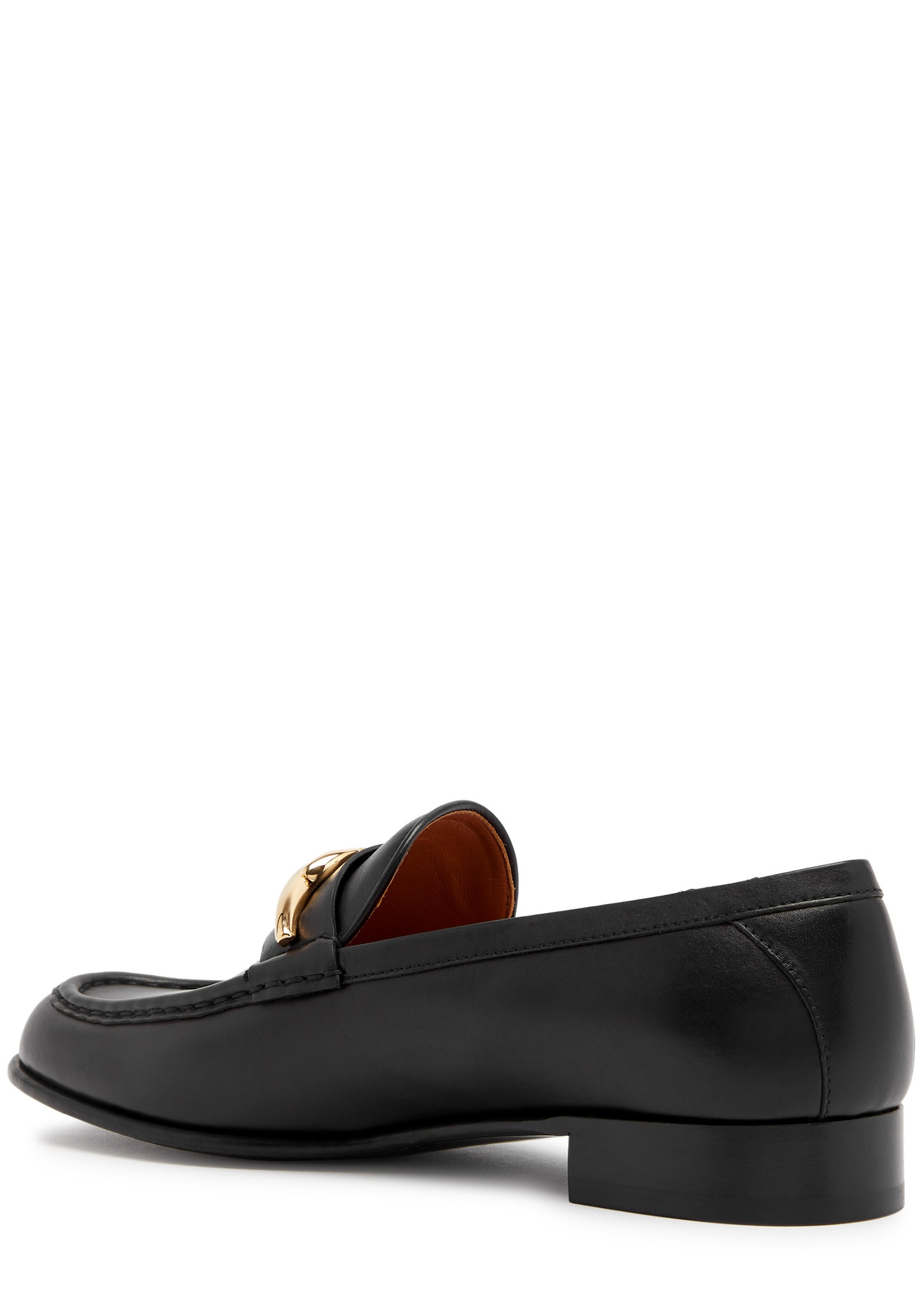 VLogo leather loafers - 2