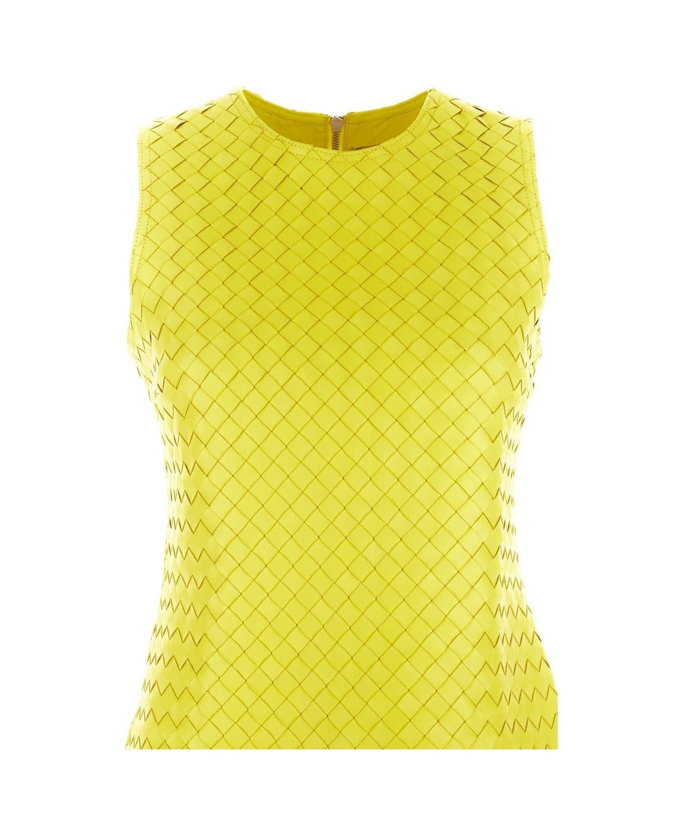 Intrecciato Leather Dress - 3