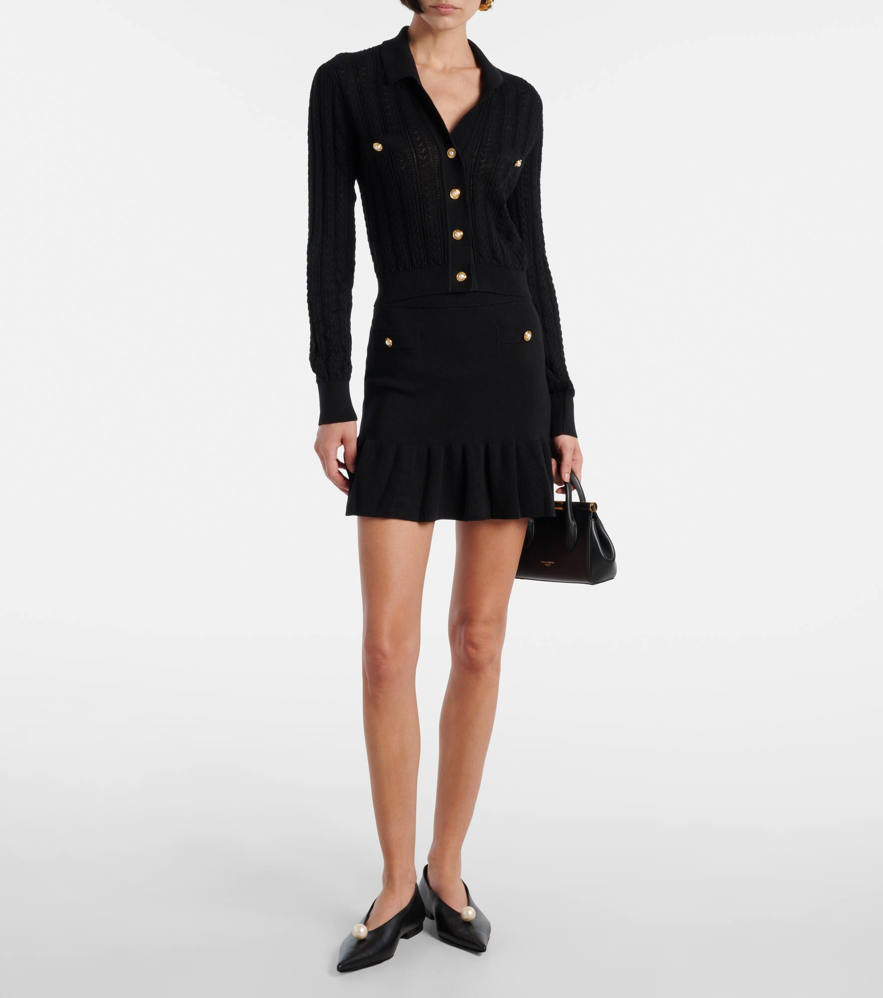 Pointelle cotton and cashmere cardigan - 2