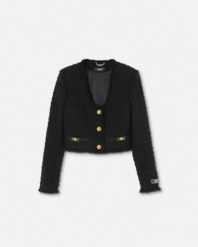 Heritage Tweed Crop Cardigan Jacket - 1