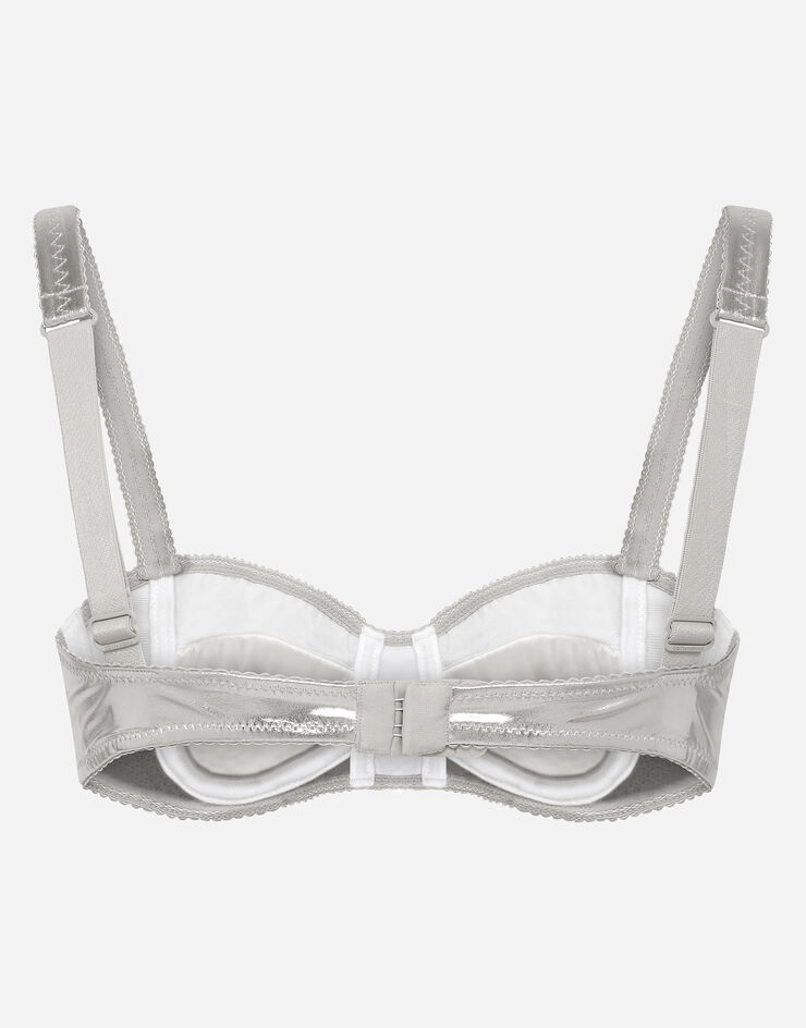 Coated stretch jersey balconette bra - 2