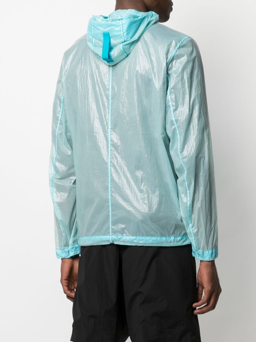 high-shine hooded jacket - 4