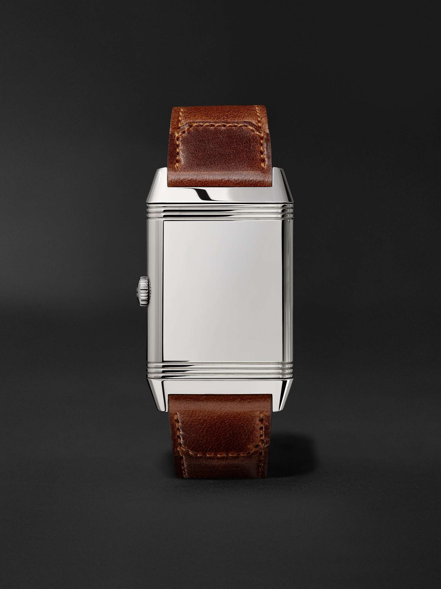 Reverso Classic Large 27mm Stainless Steel and Leather Watch - 18