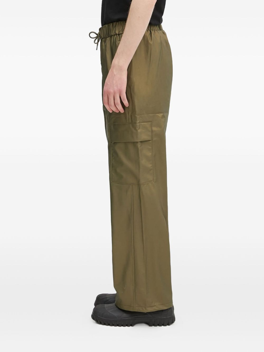 drawstring cargo trousers - 3