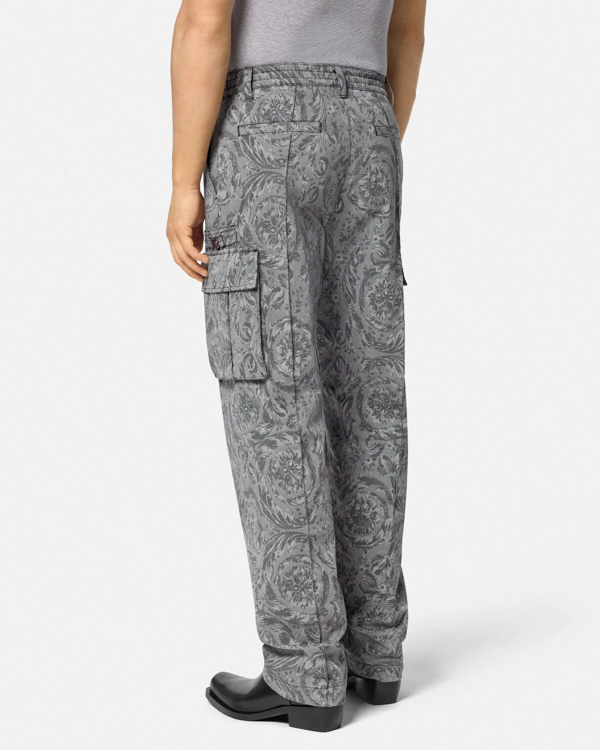 Barocco Jacquard Cargo Pants - 5