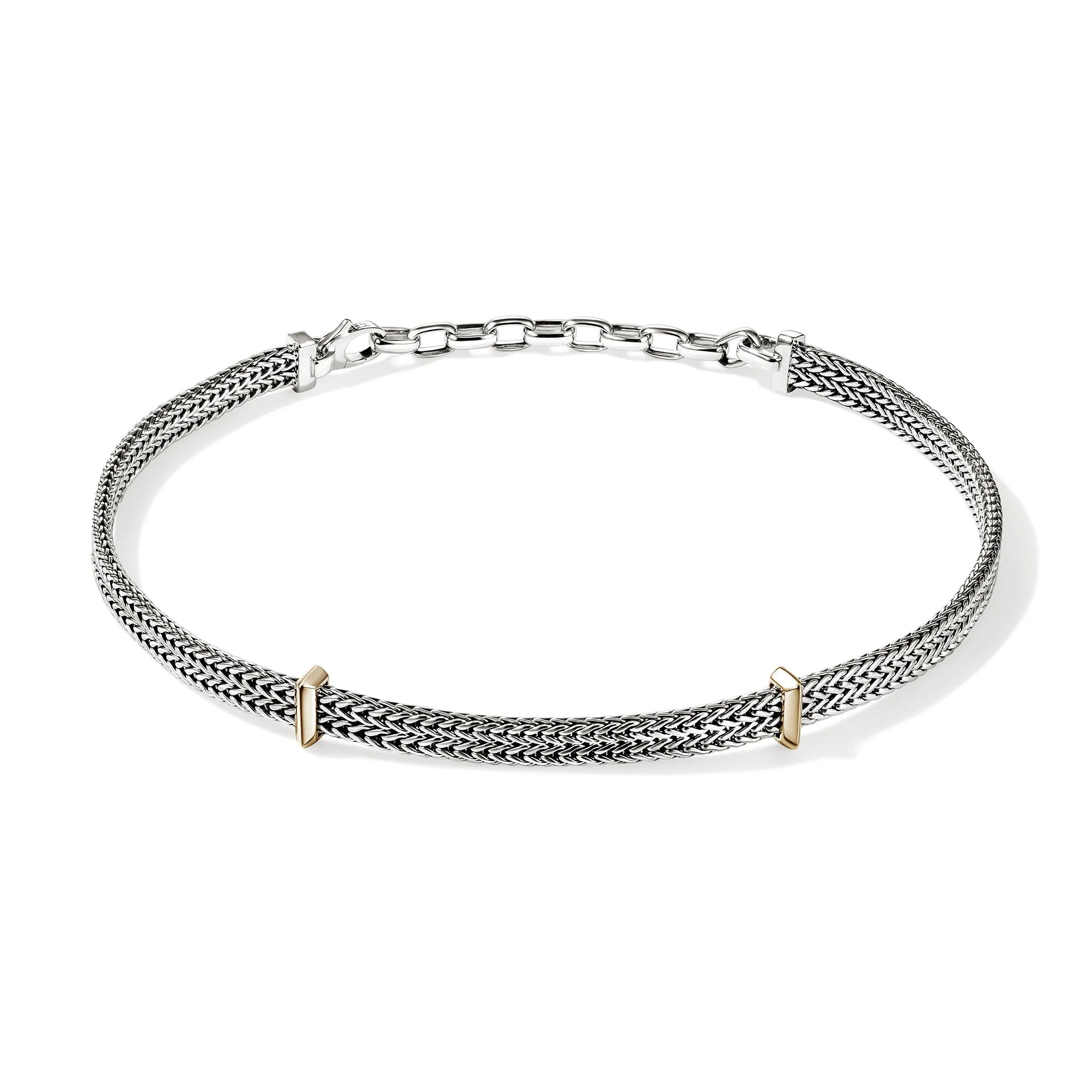 Icon Link Choker, Gold, Sterling Silver, 6MM - 1