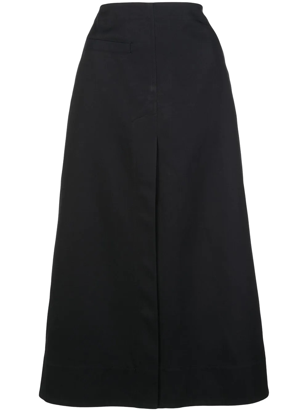 front slit A-line skirt - 1