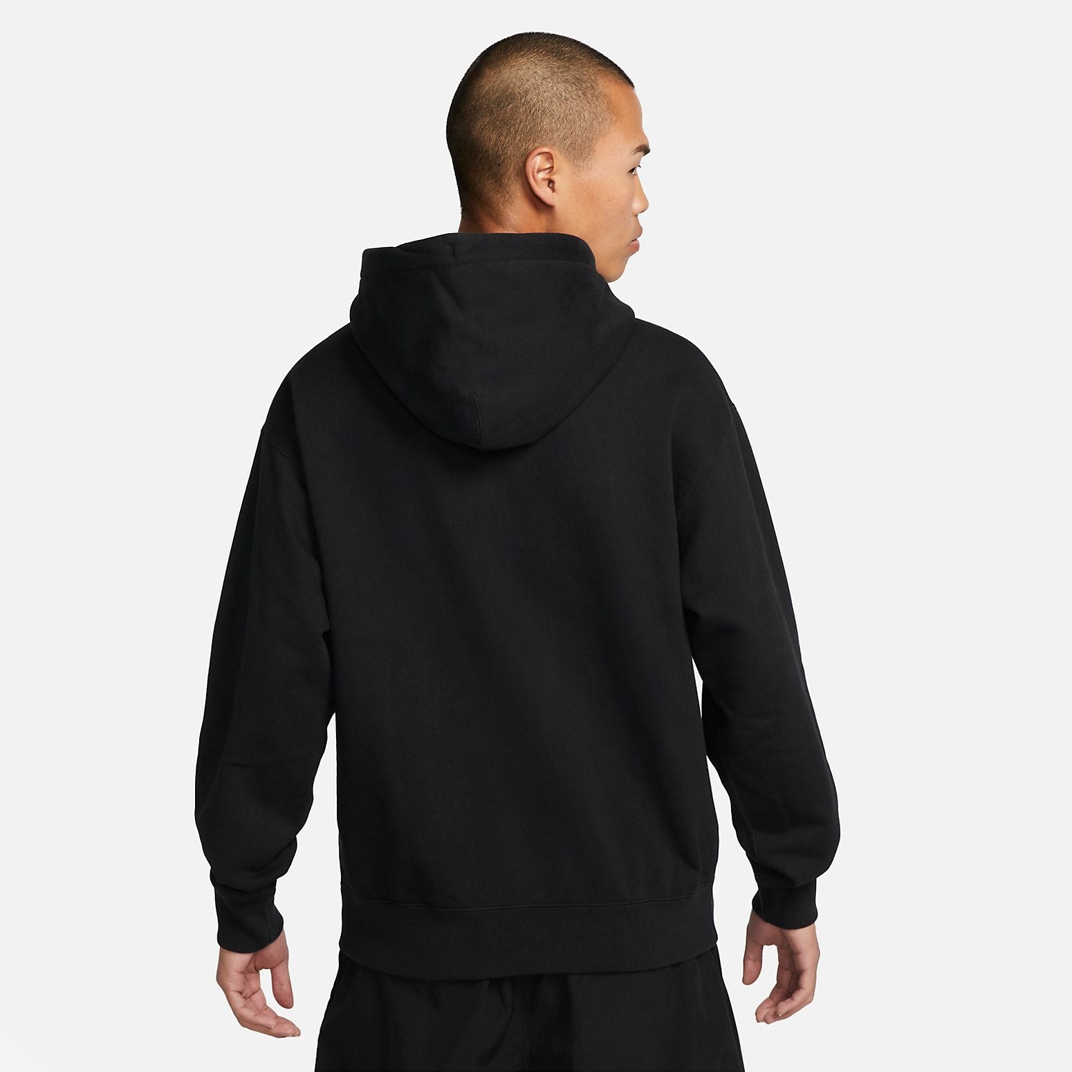 Nike Solo Swoosh French Terry Pullover Hoodie 'Black' DX0814-010 - 2