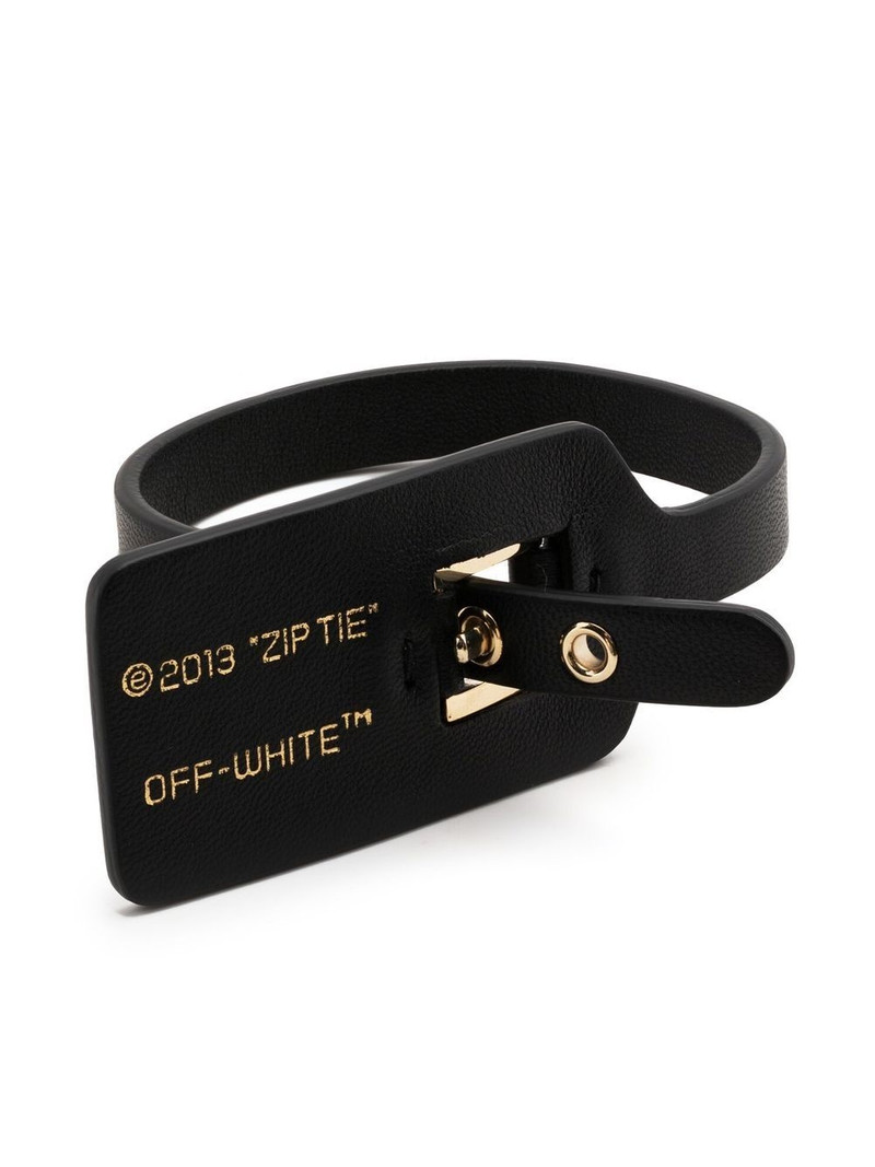 Zip Tie leather bracelet 1