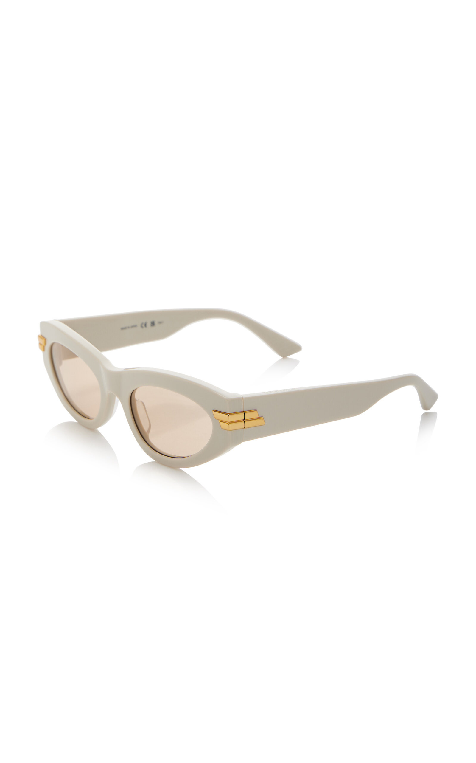 Cat-Eye Acetate Sunglasses white - 3