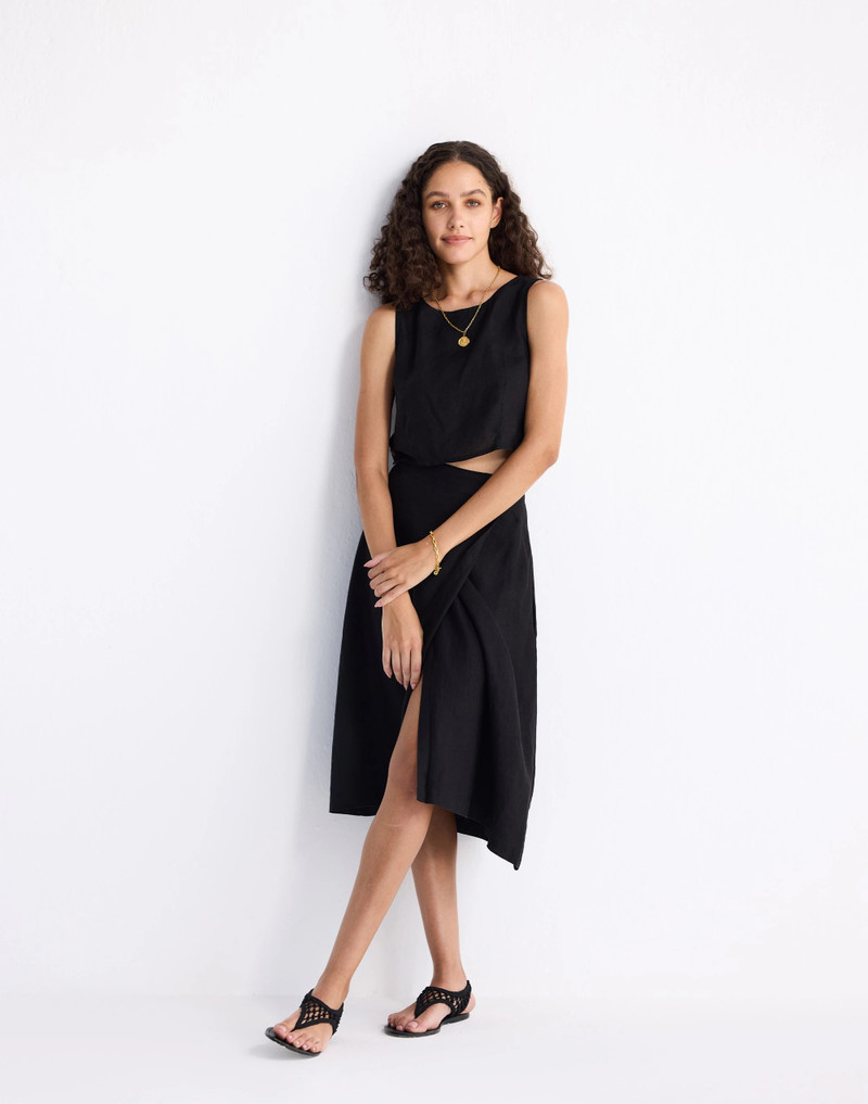 Reistor® Boxy Crop Top in 100% Black Hemp 6