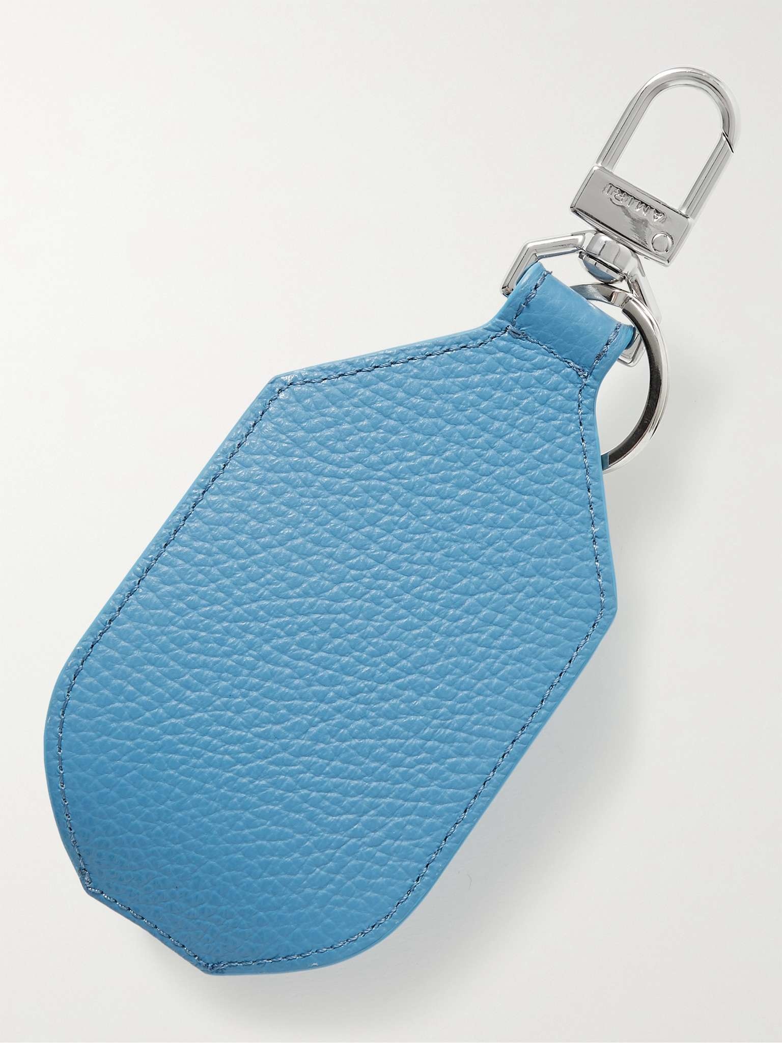 Full-Grain Leather Hand Sanitiser Pouch Key Fob - 3