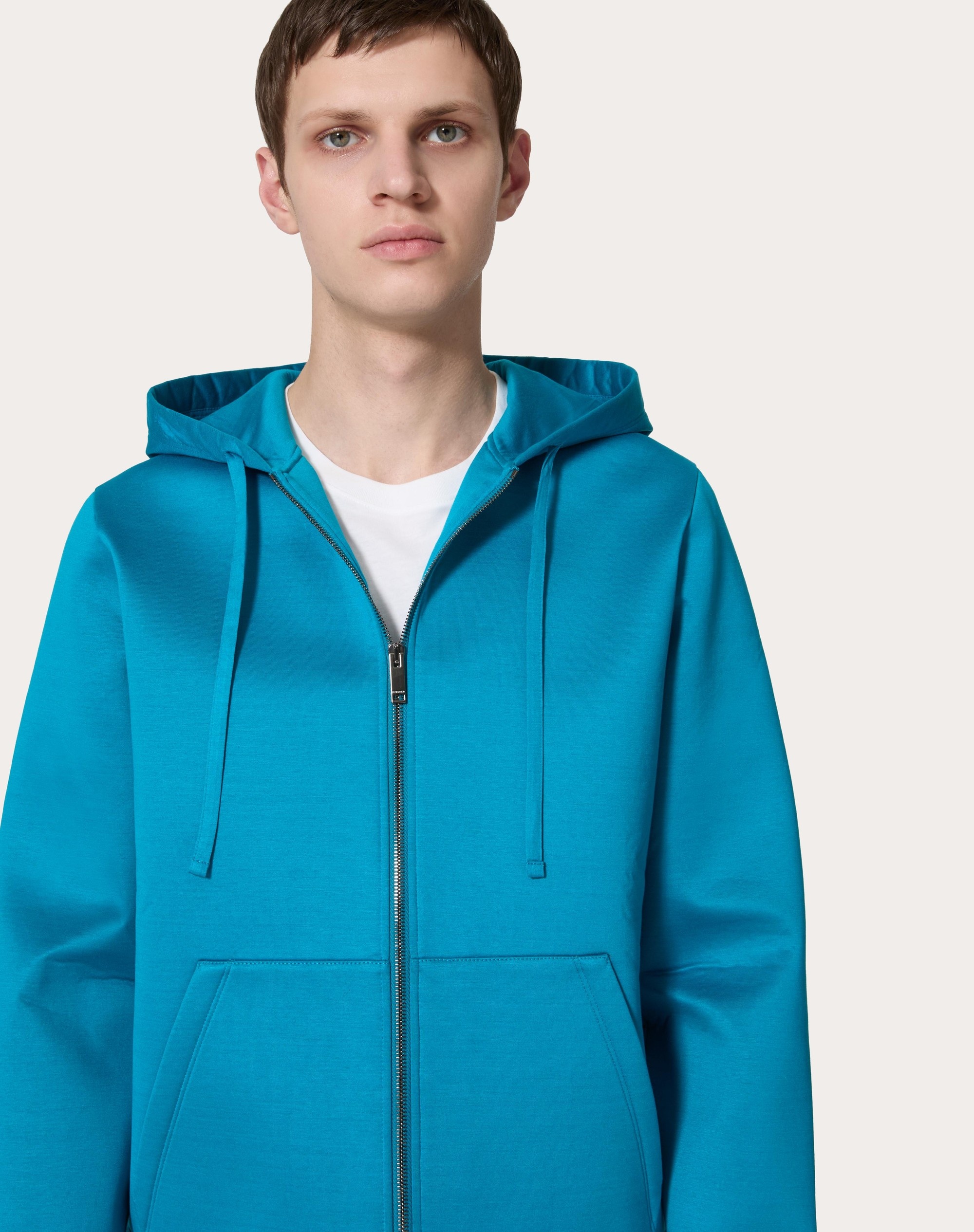 NEOPRENE SWEATSHIRT WITH HOOD AND ZIPPER - 5