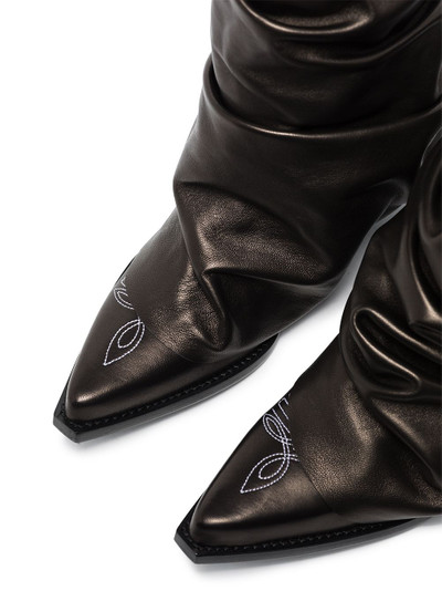 R13 55mm knee-high leather boots outlook