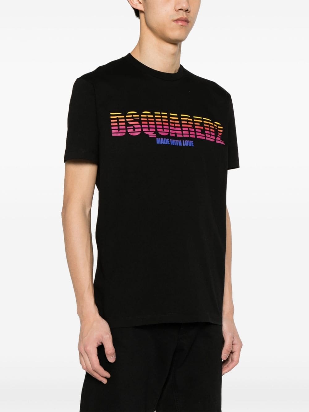logo-print cotton T-shirt - 3