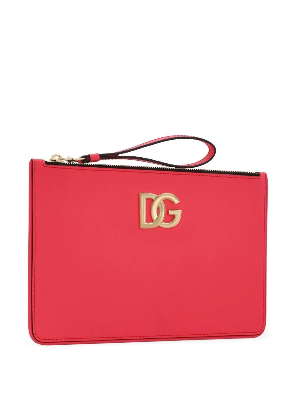 logo-plaque clutch bag - 3