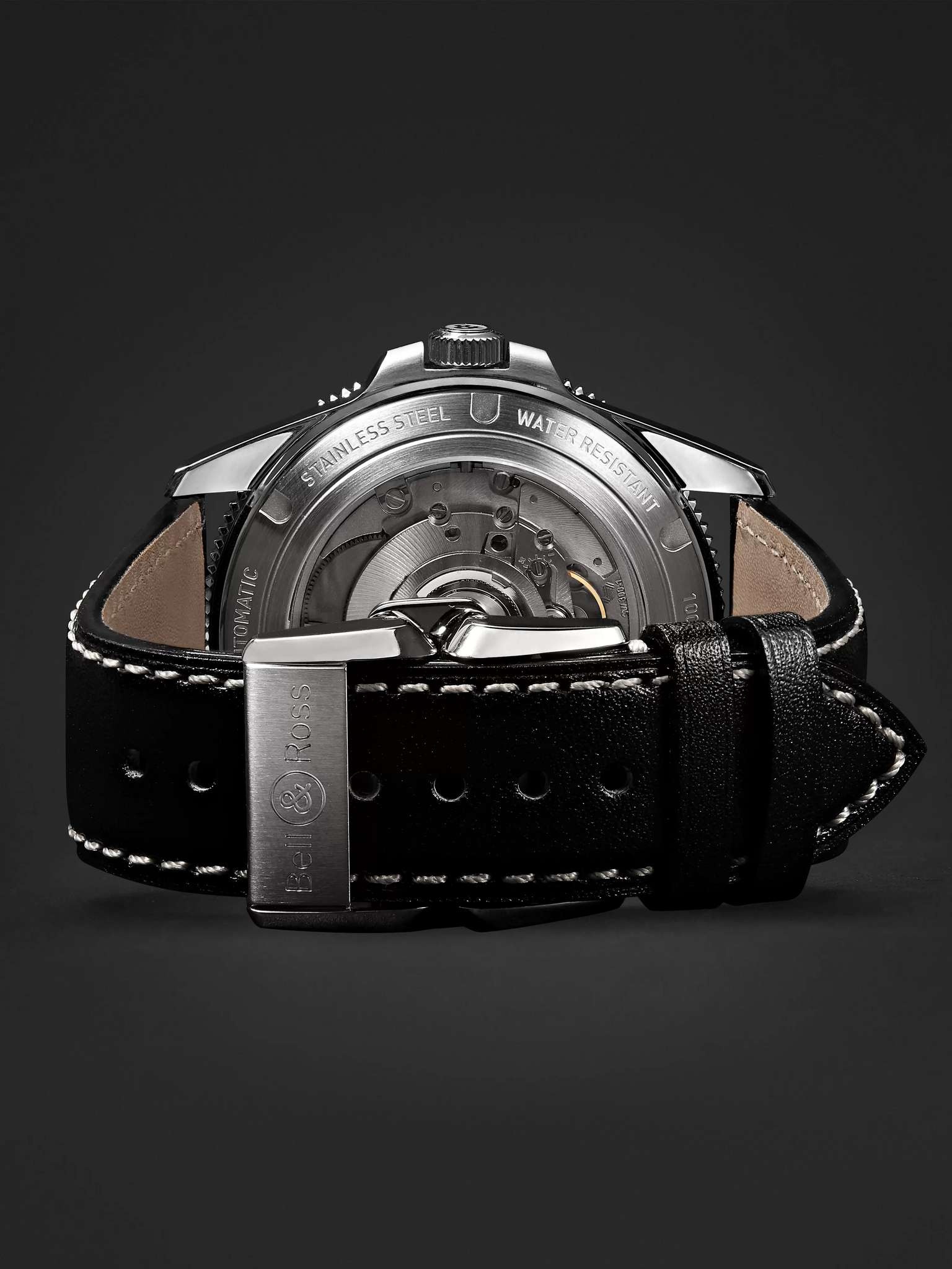 BR V2-92 Automatic 41mm Stainless Steel and Leather Watch, Ref. No. BRV292-­‐BL-­‐ST/SCA - 7