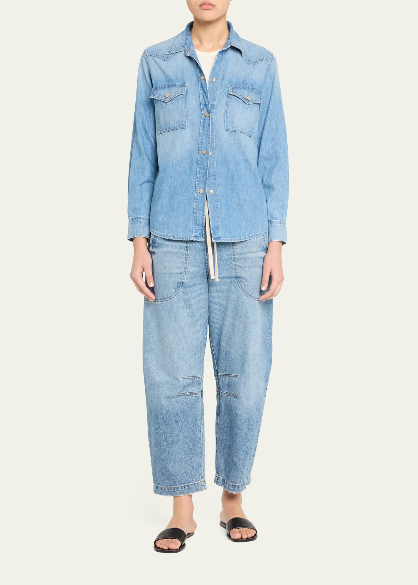Cowboy Take Me Away Denim Shirt - 2