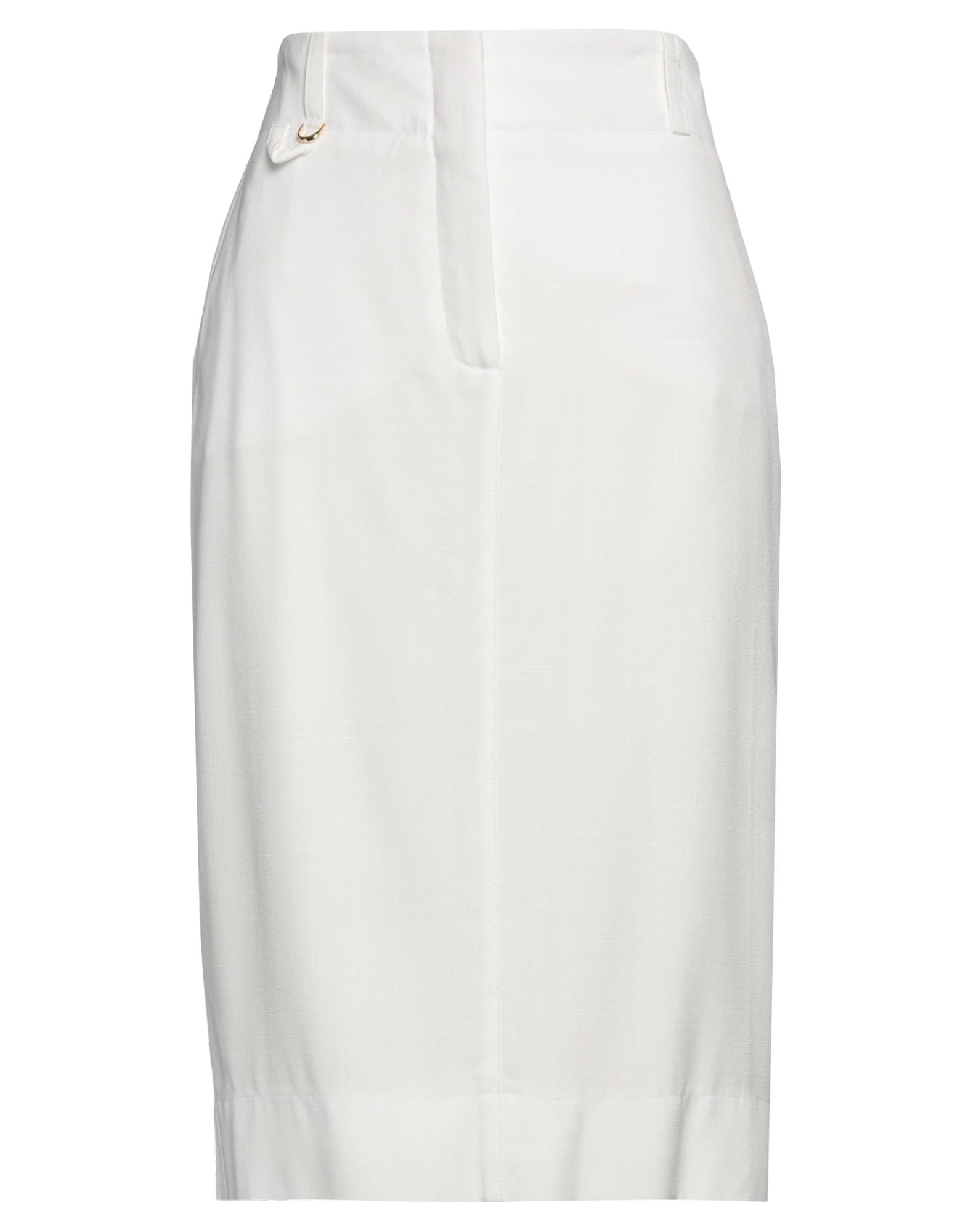 White Women's Midi Skirt - 1