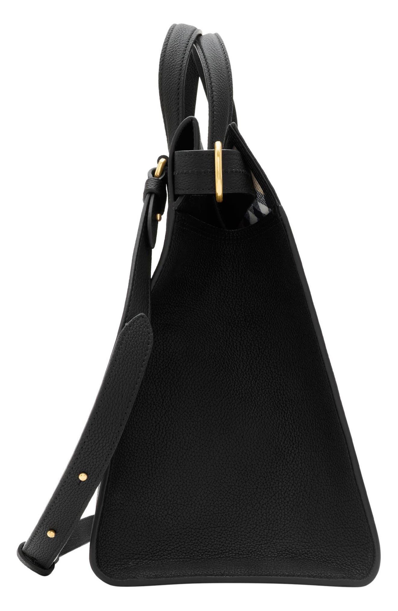 burberry Medium Cotswolds Leather Tote in Black at Nordstrom - 5