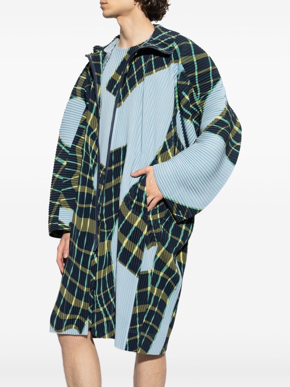 Windswept Plaid coat - 3