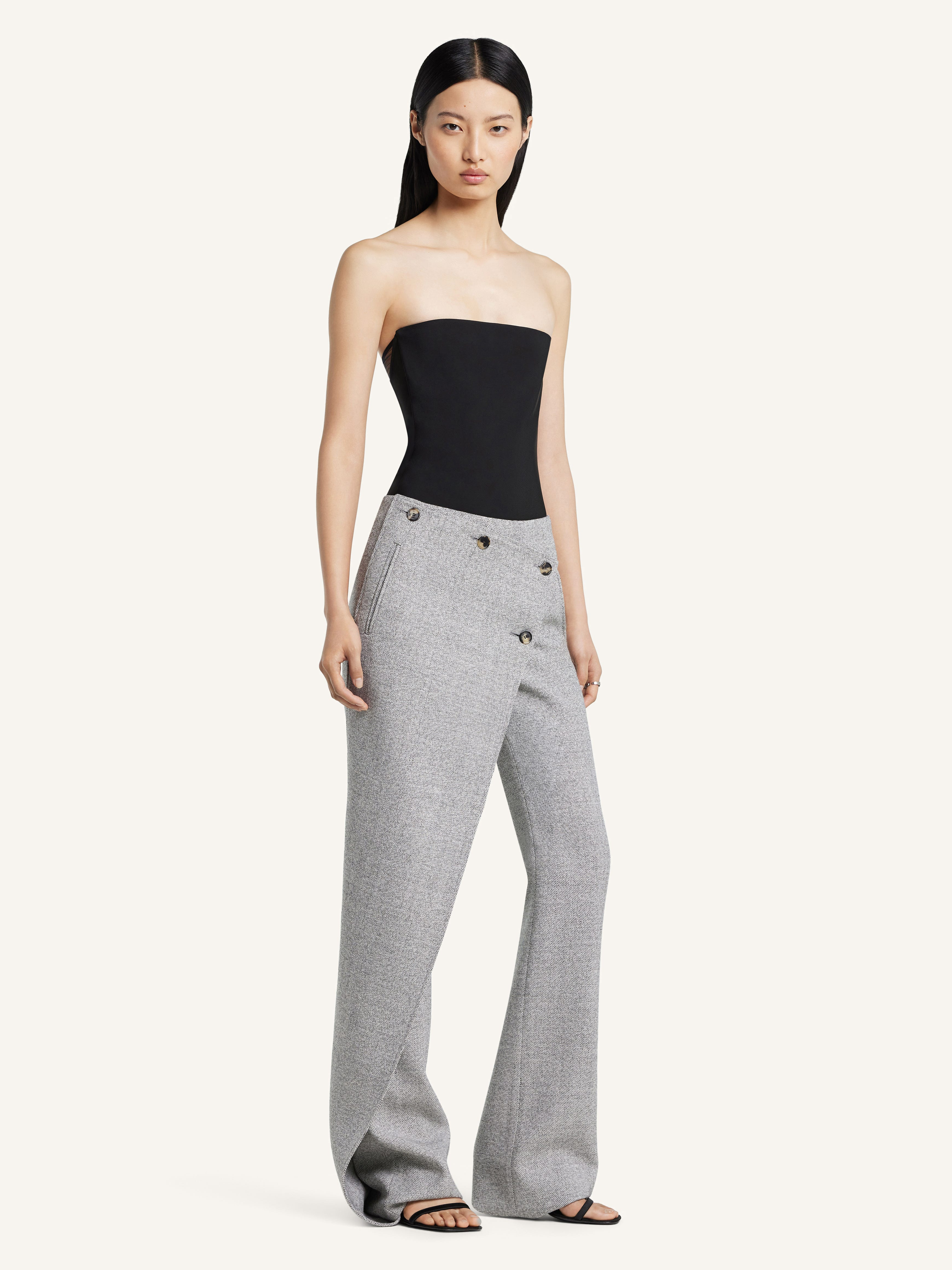 OBLIQUE CAVIAR PANTS - 3