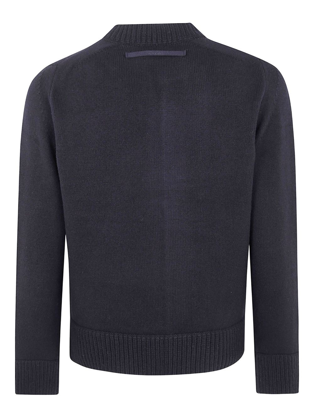 zip-front wool cardigan - 2