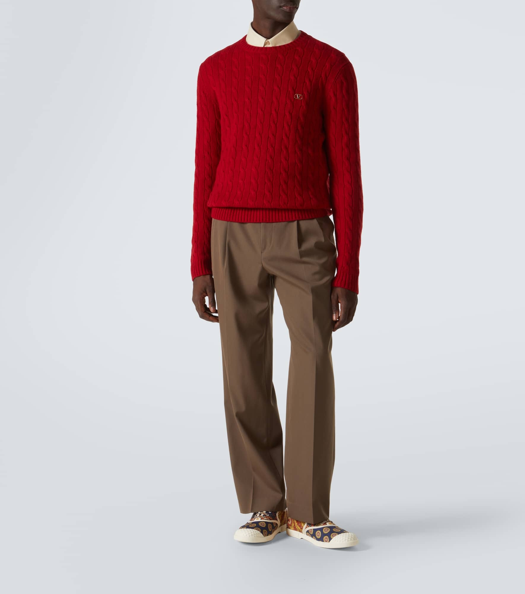 Cable-knit cashmere sweater - 2