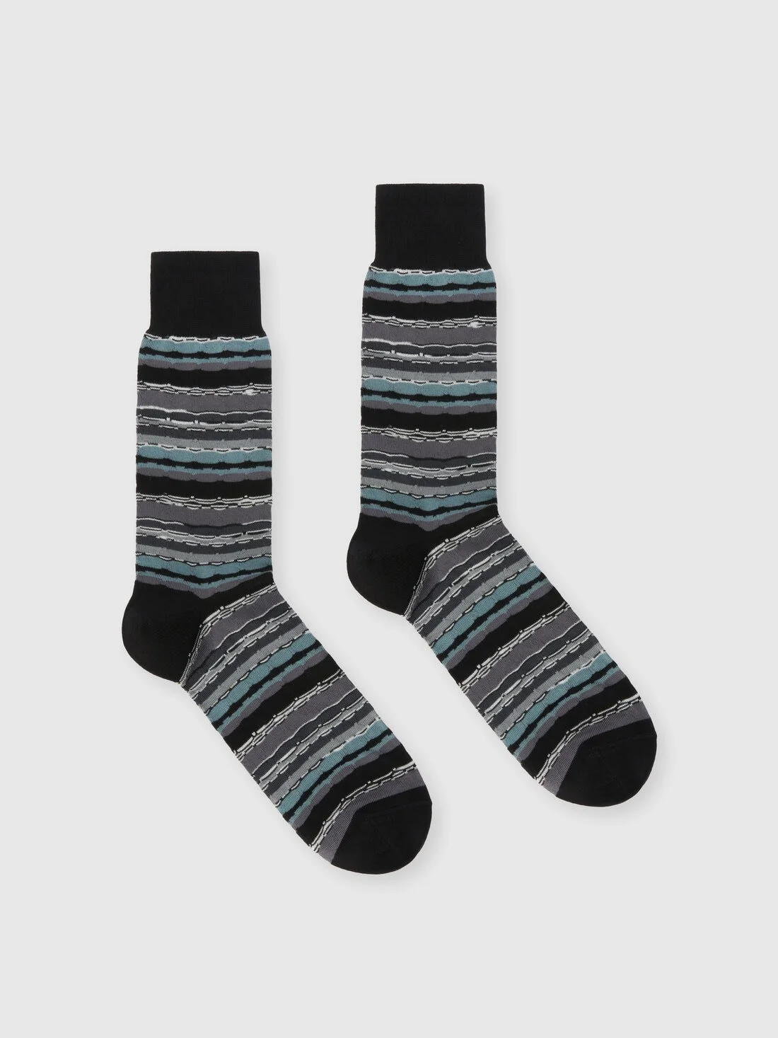 Patterned cotton blend socks - 1