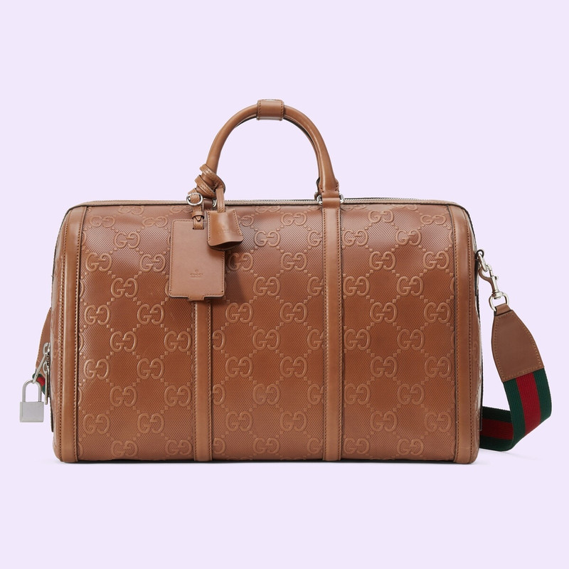 GG embossed duffle bag 1