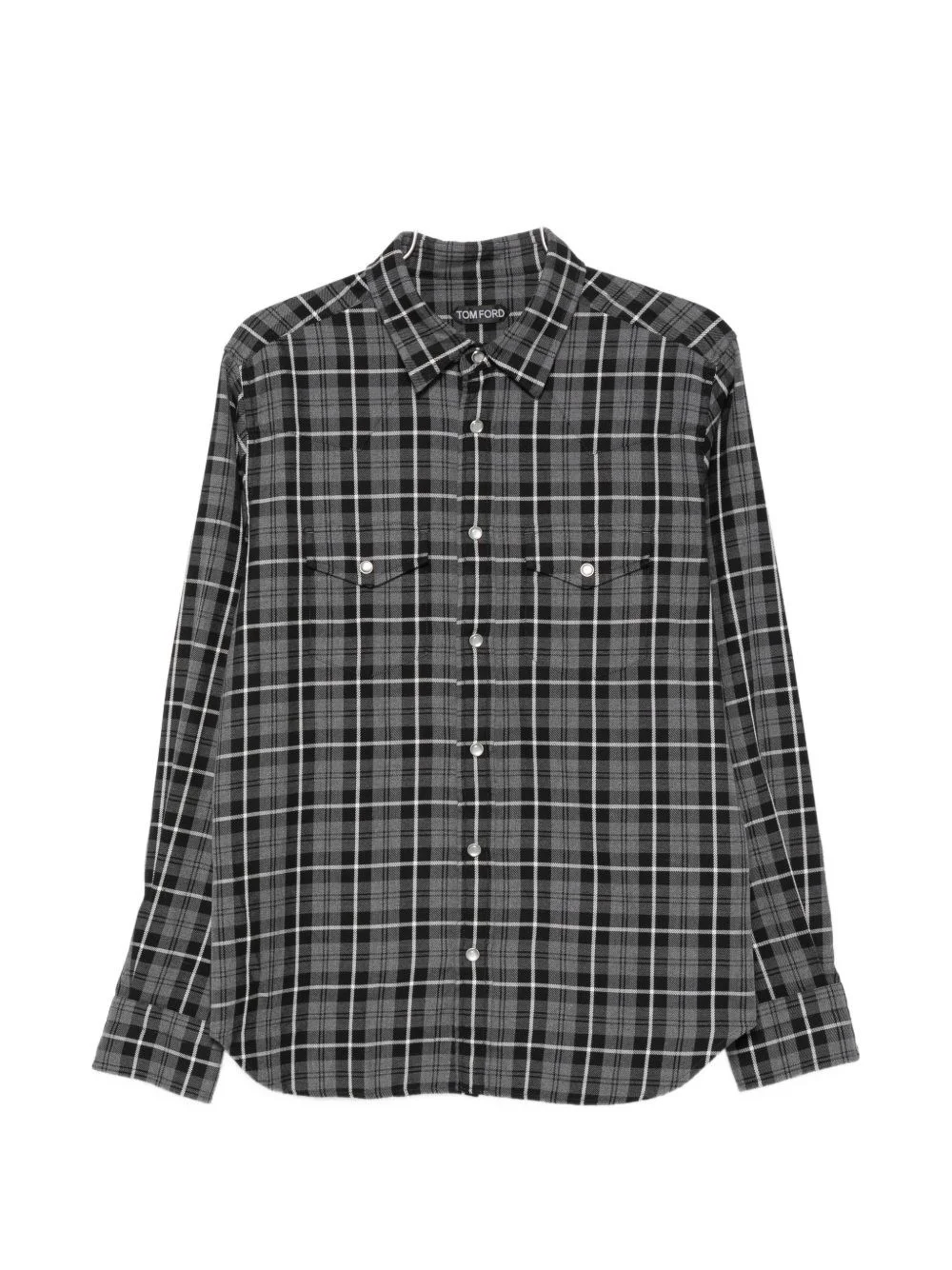 Checked cotton shirt - 1