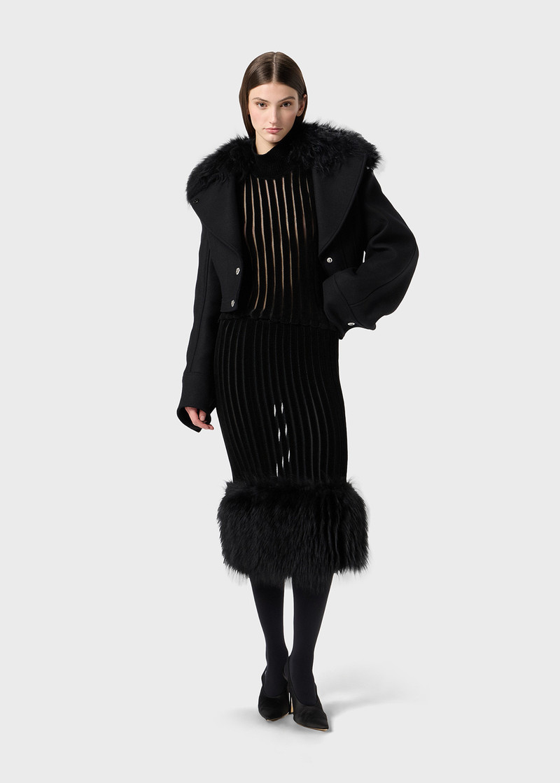 Blumarine RIBBED SEE-THROUGH KNIT TURTLENECK outlook