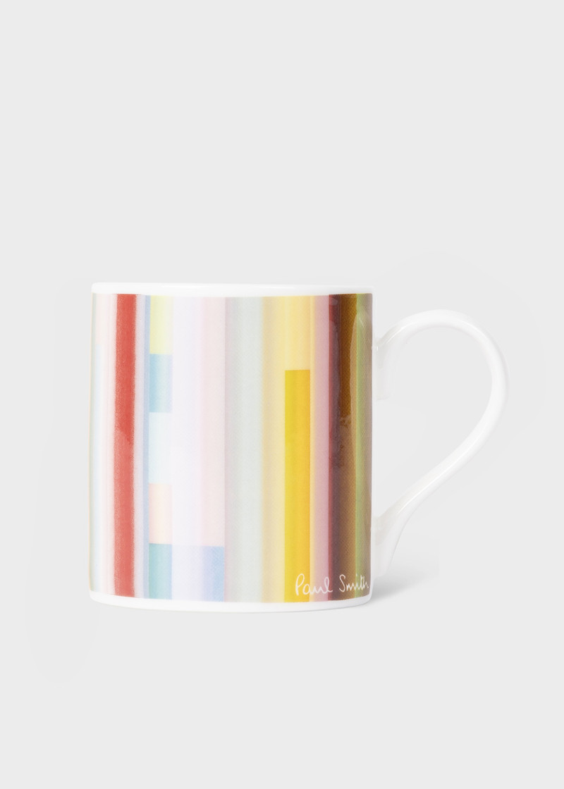 'Signature Stripe' Paint Strokes Bone China Mug 1
