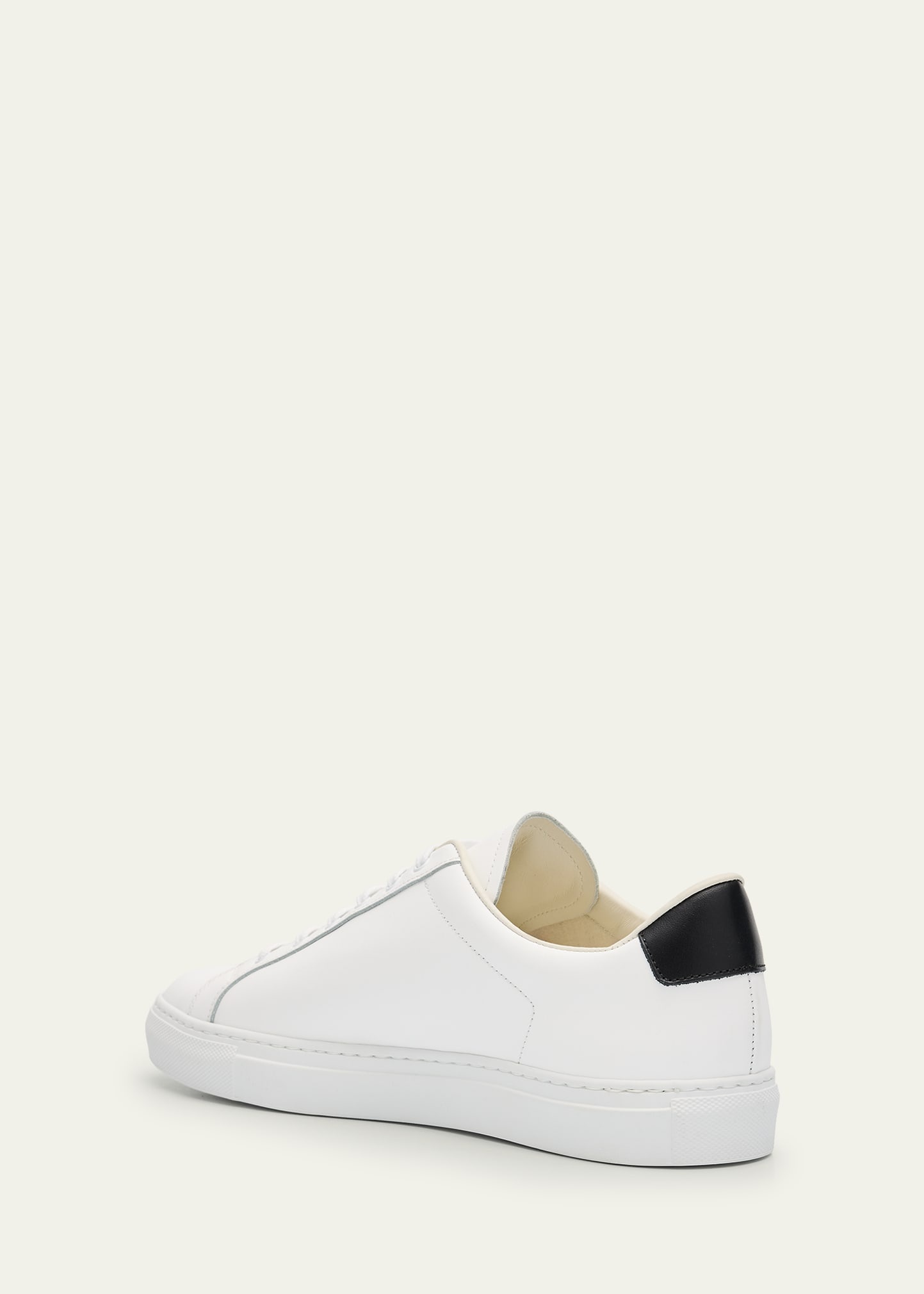 Men's Retro Classic Bicolor Leather Low-Top Sneakers - 4