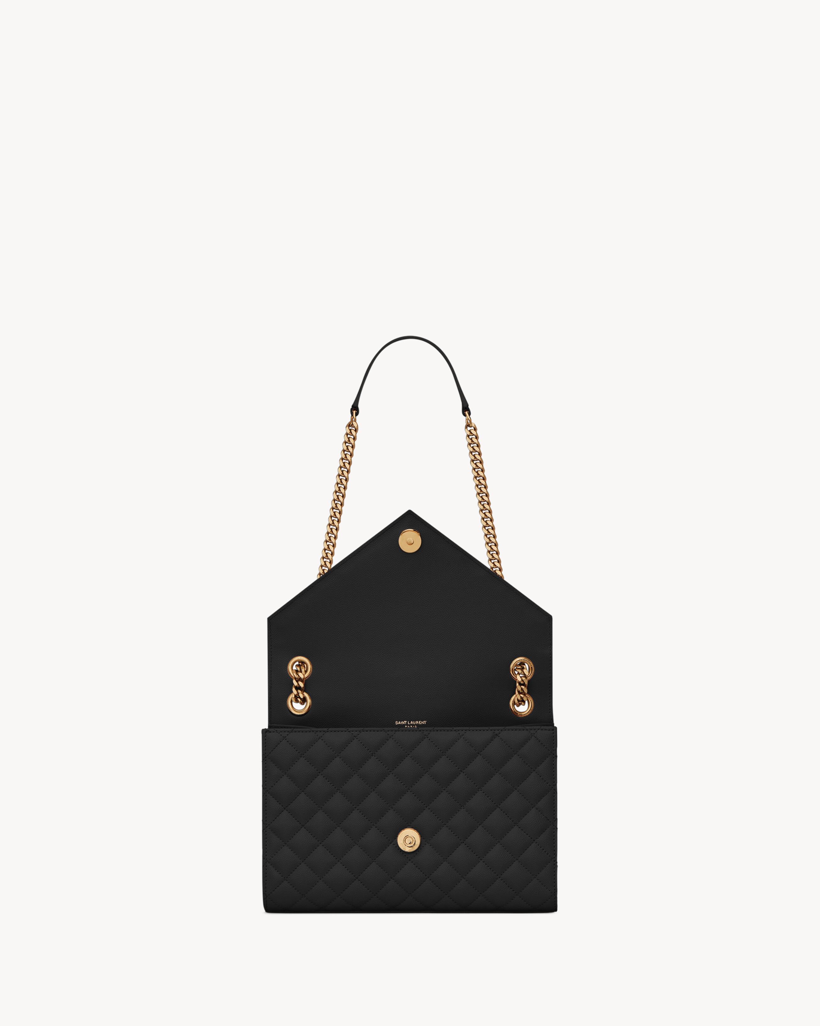 ENVELOPE MEDIUM IN QUILTED GRAIN DE POUDRE EMBOSSED LEATHER - 4