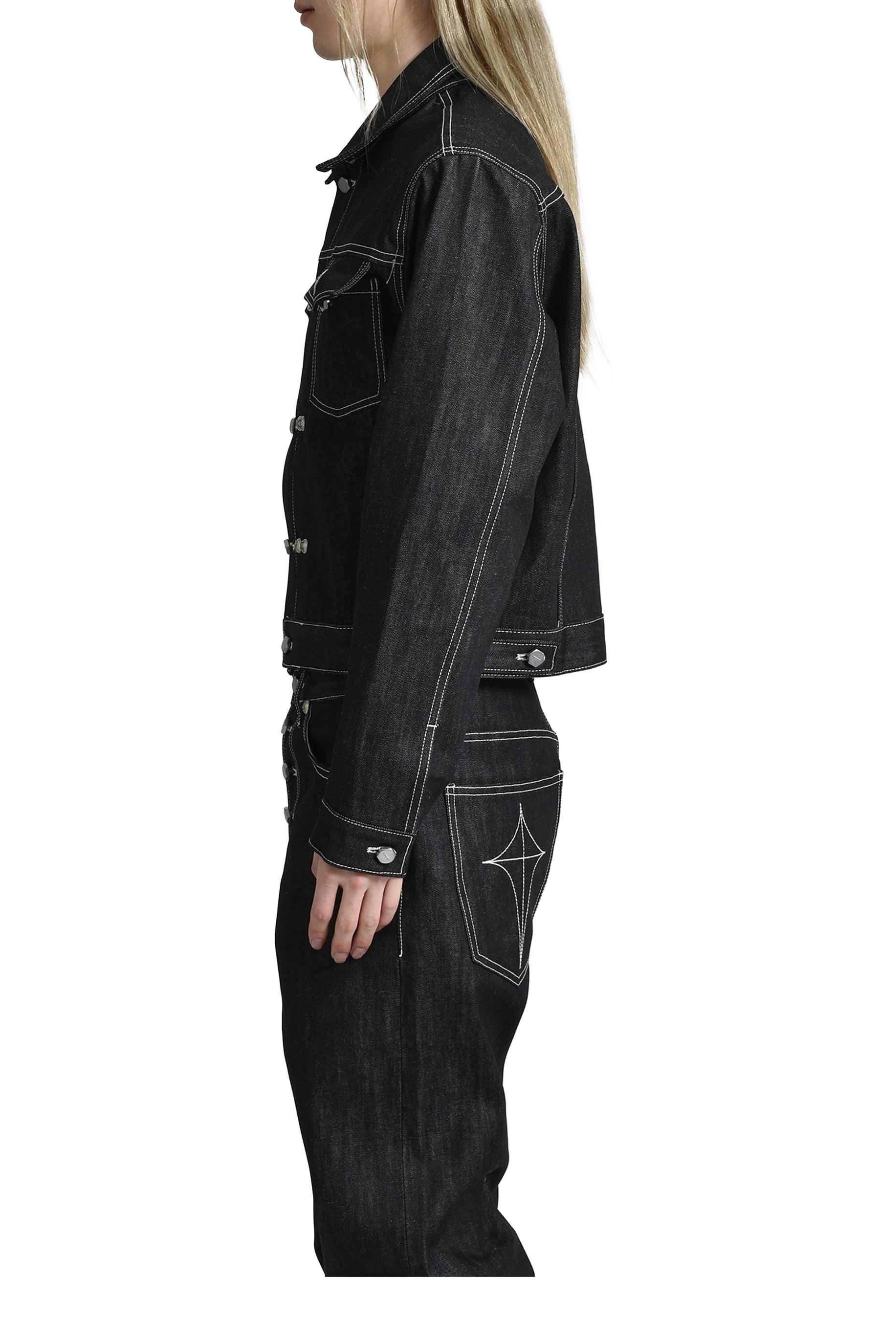 LAND WARFARE DENIM JACKET / BLK - 3