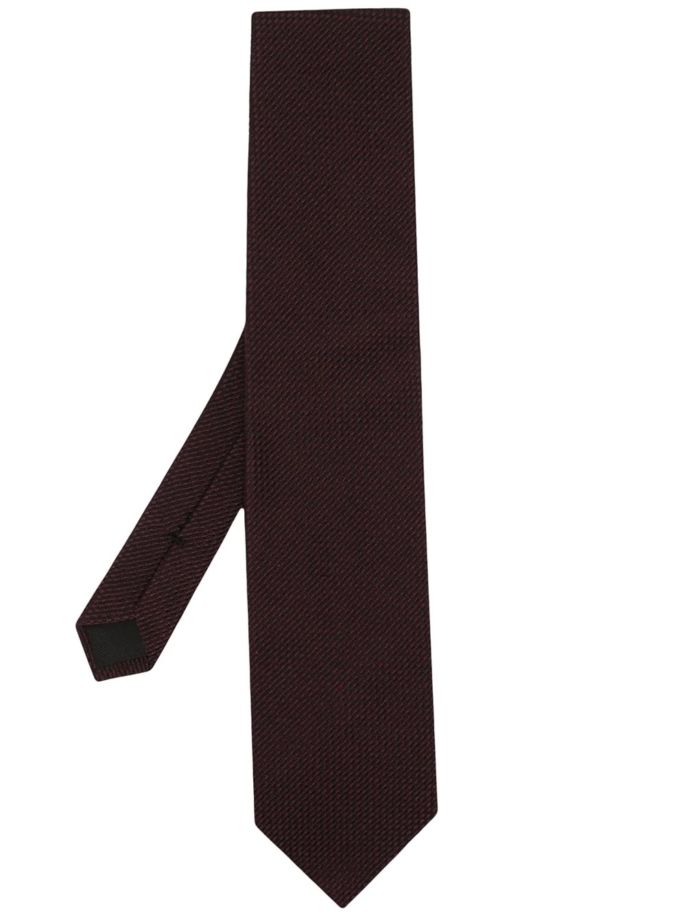 textured-finish silk tie - 1