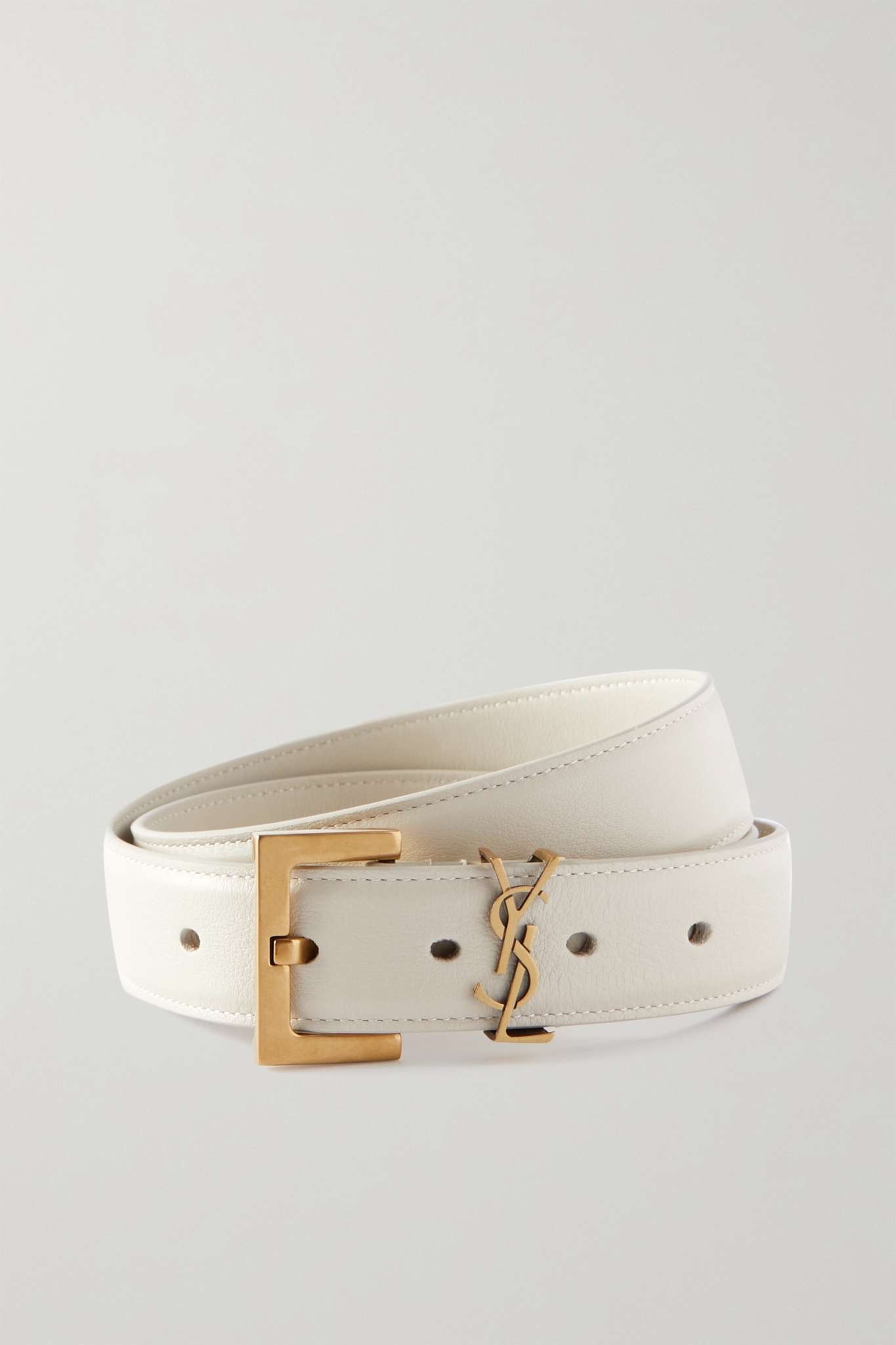 Monogramme leather belt - 1