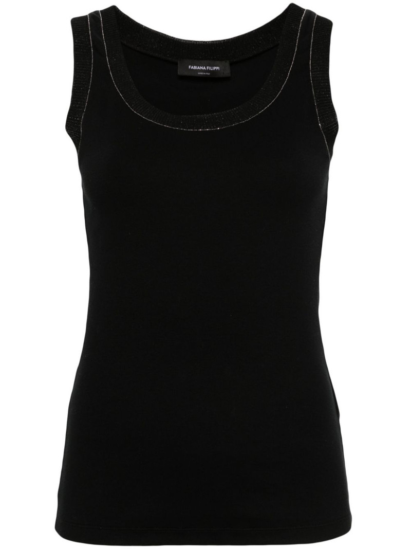 studed scoop-neck tank top 1