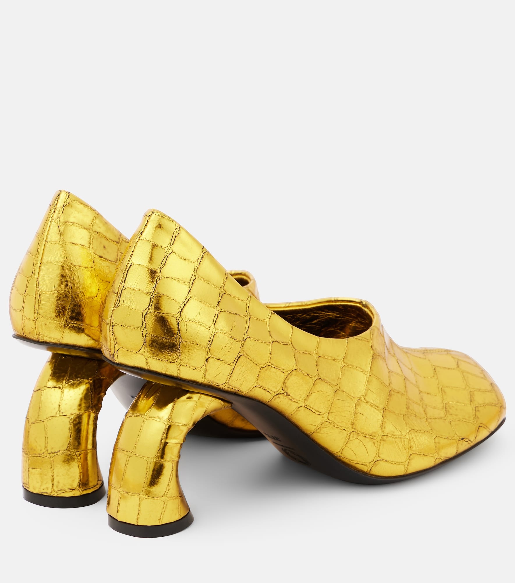 75 metallic leather pumps - 2