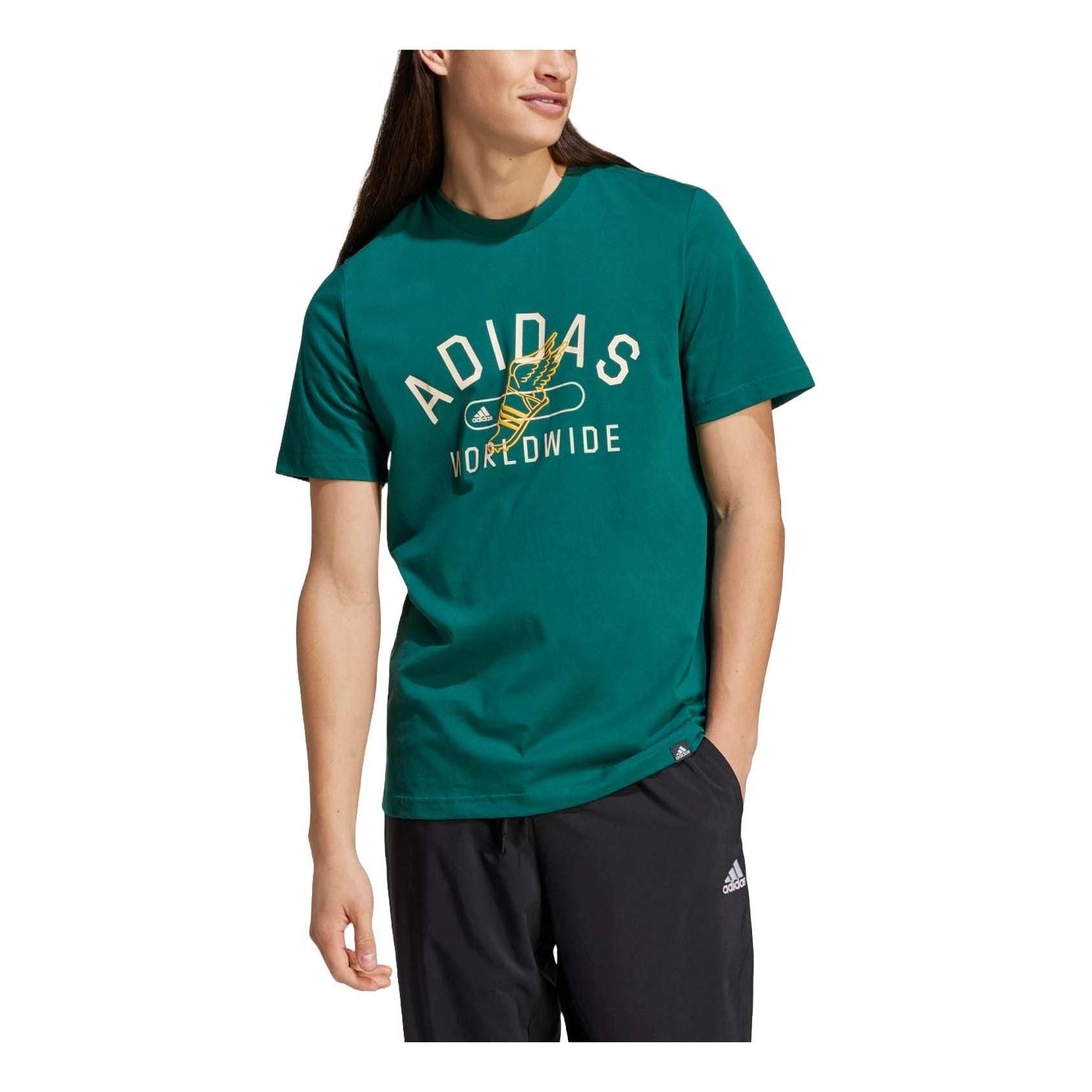 adidas Collegiate Graphic T-Shirt 'Green' IZ1169 - 1