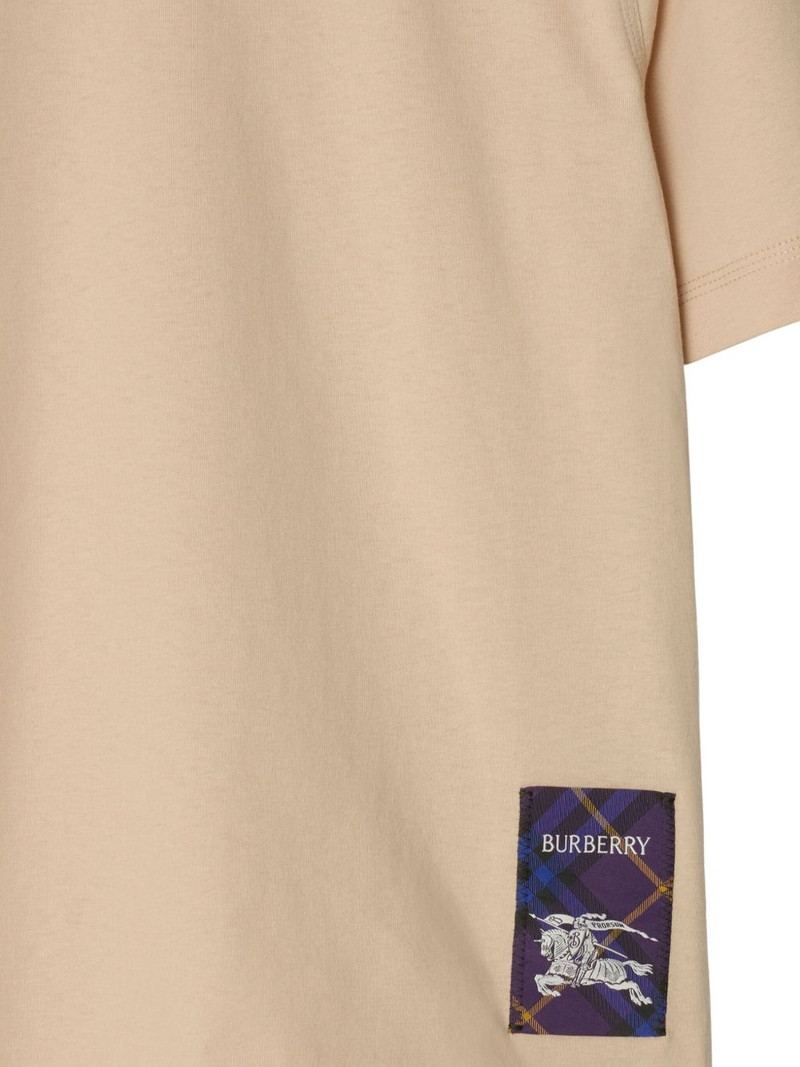 check-label cotton T-shirt 5