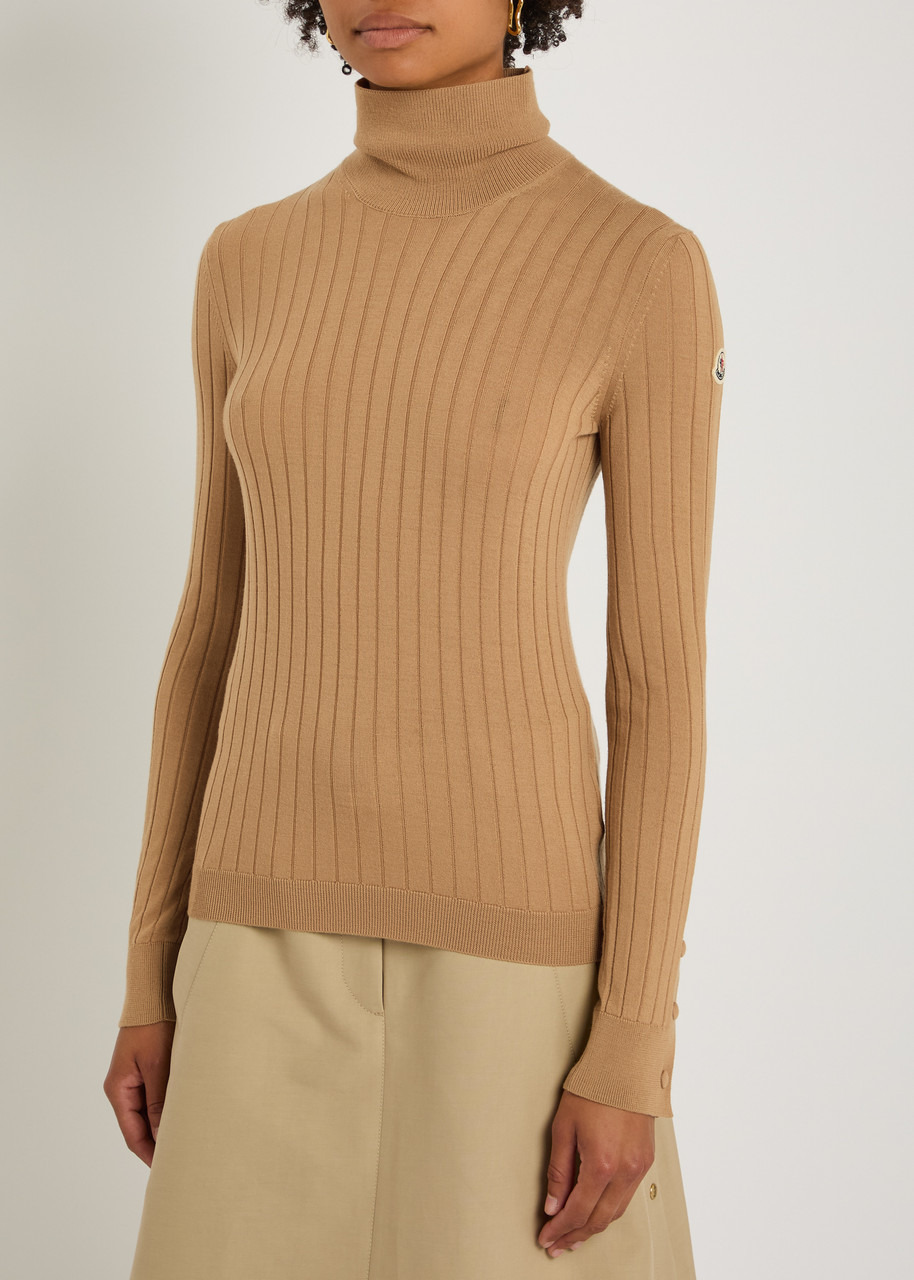 Moncler Ribbed Wool and Cashmere-blend top - 2