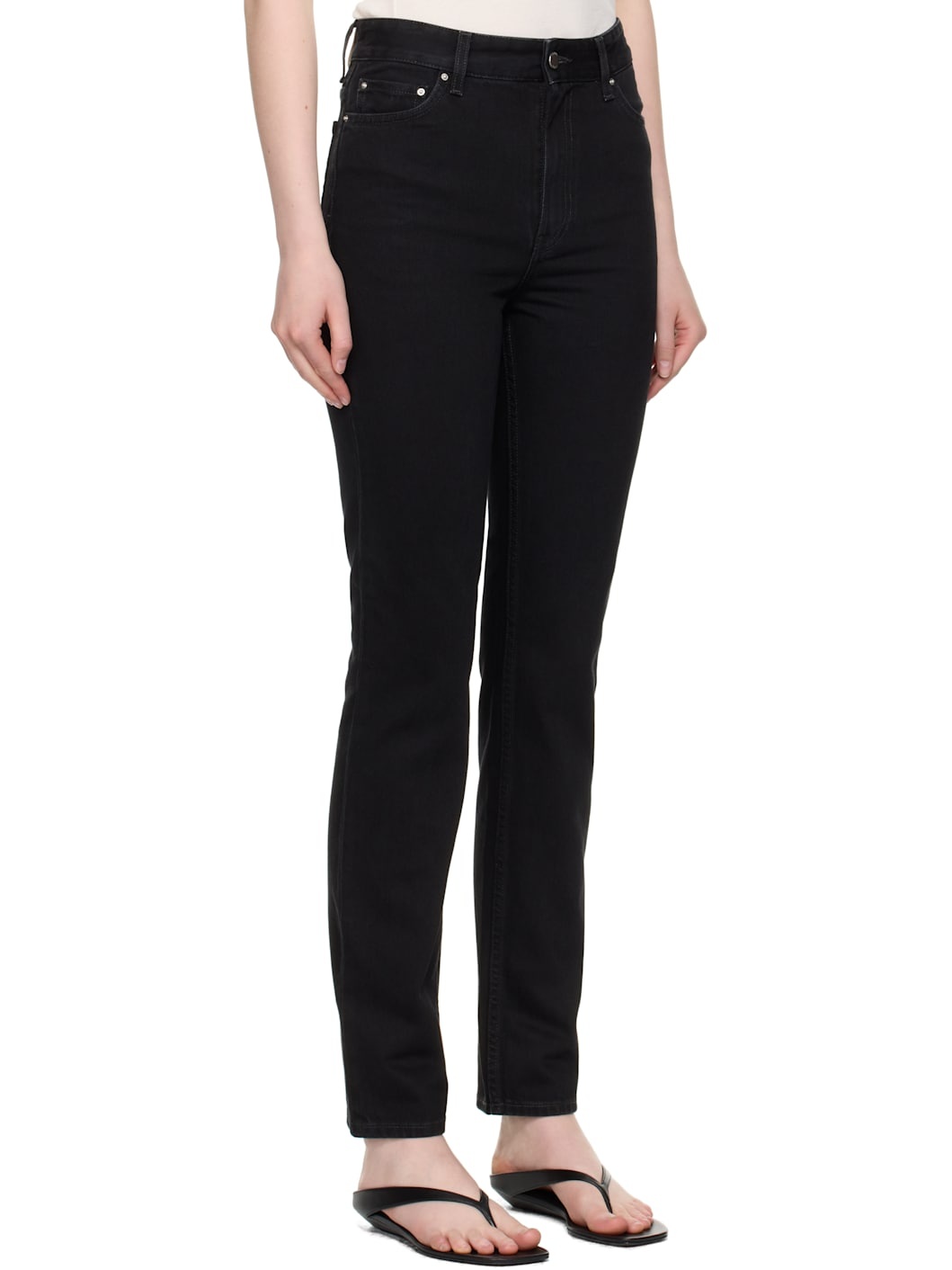 Black High Slim Jeans - 2