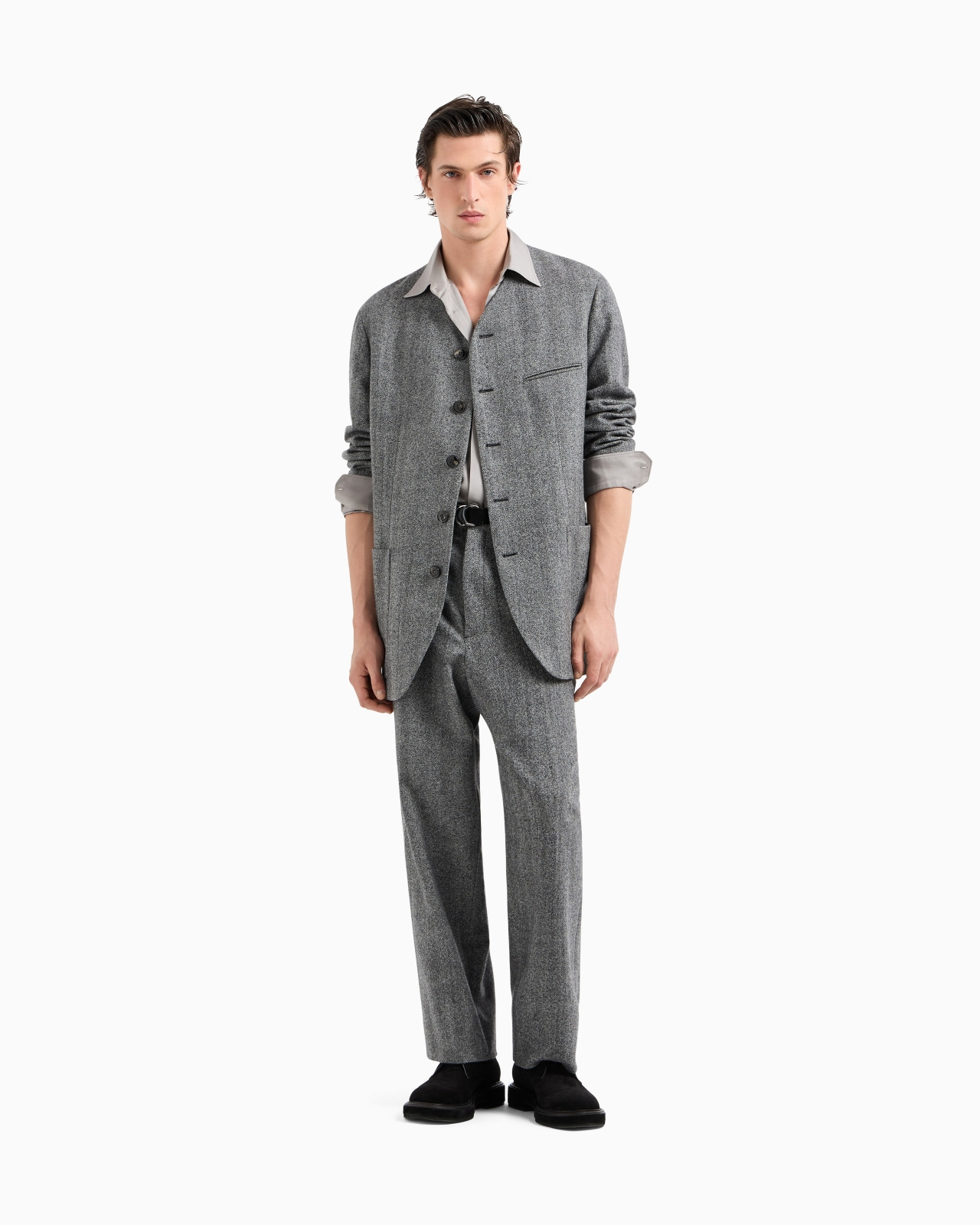 Slim-fit, silk-twill shirt - 2