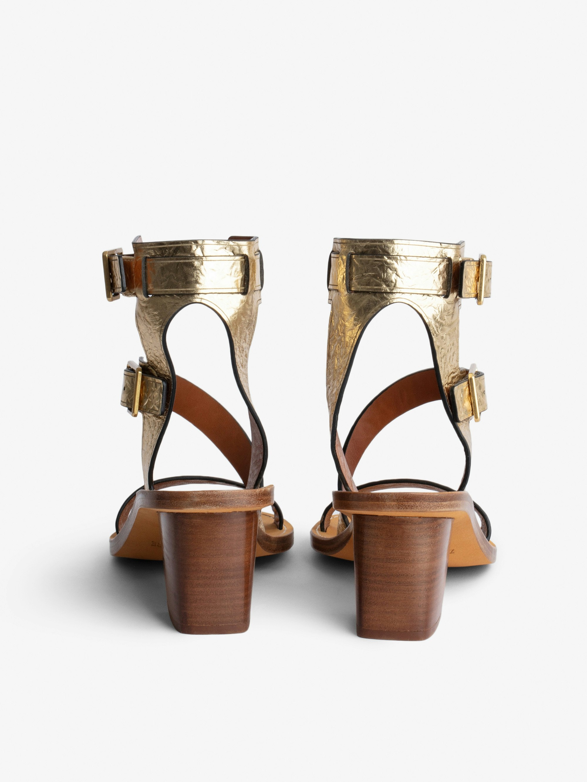 Cecilia Crinkled Caprese Sandals - 4