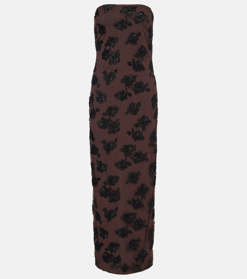 Beaded floral maxi dress 1