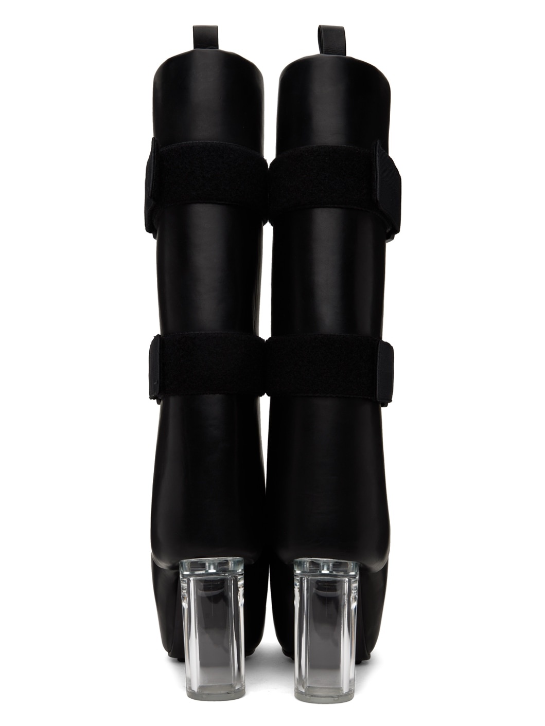 Black Splint Platform Boots - 2