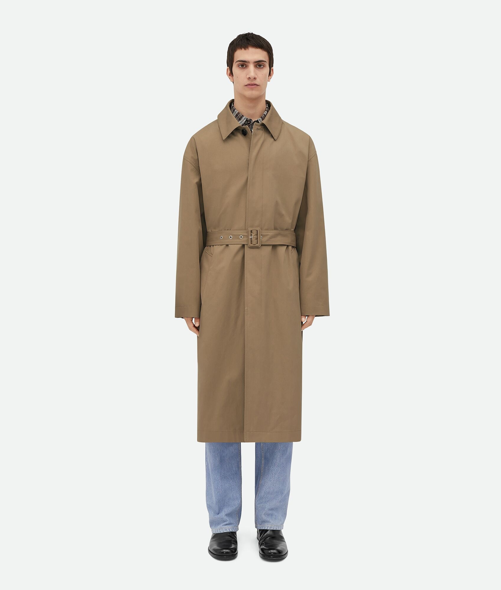 Light Cotton Twill Trench Coat - 1